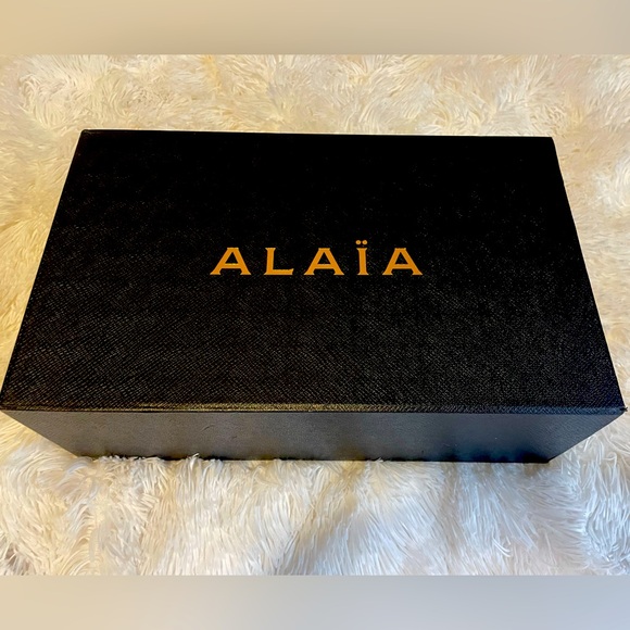 Alaia Black & Gold Logo Empty Shoe Box - Picture 1 of 6
